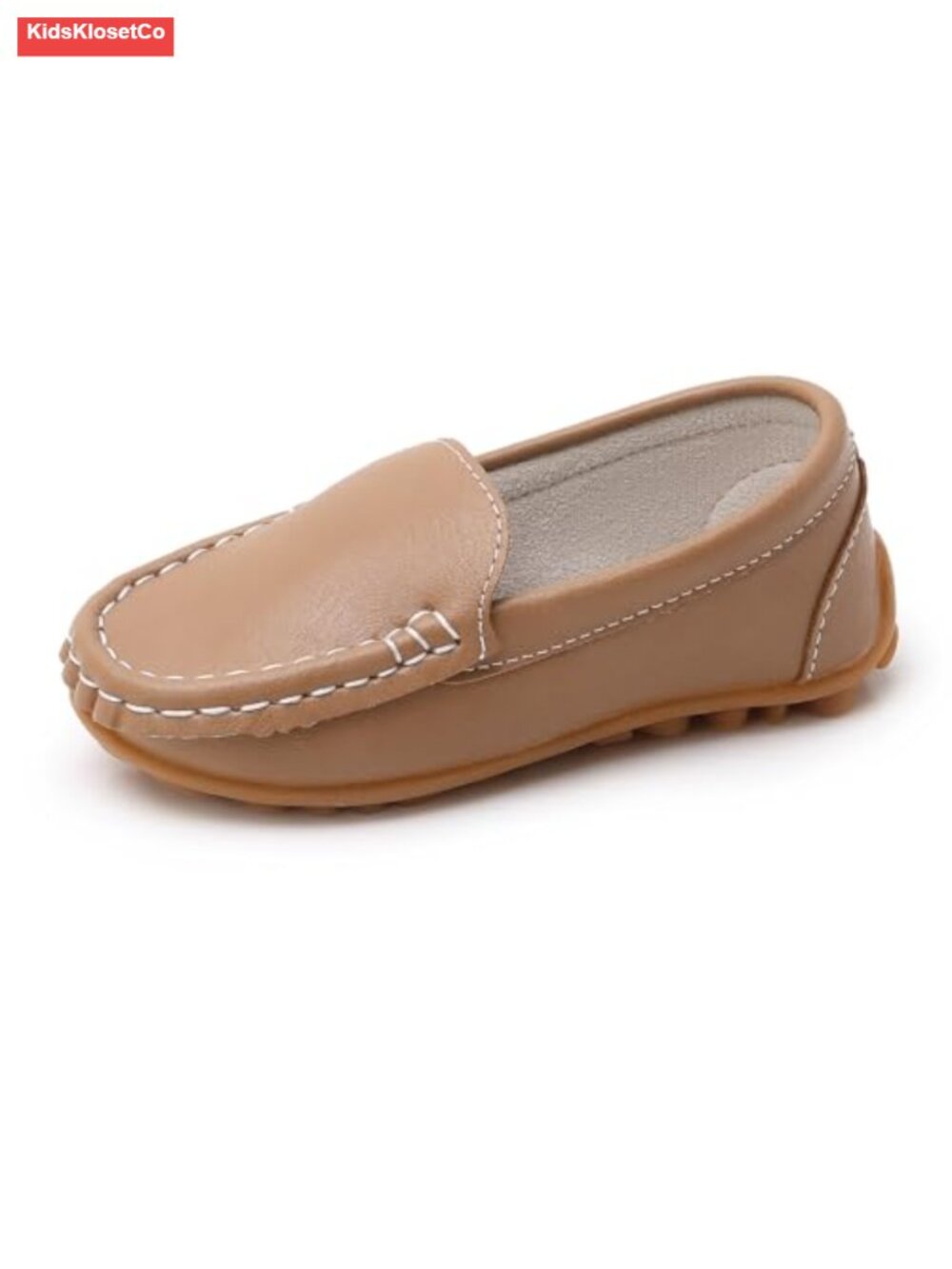 Faux Leather Loafers for Kids - Slip-On School Dress Shoes